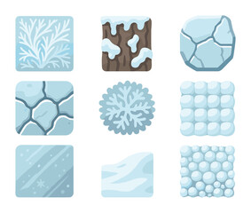 Enchanted Valley Icons. Solid, filled icons set of a hidden valley with enchanted creatures and plants: