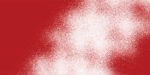 White dust explosion effect against a textured red canvas

