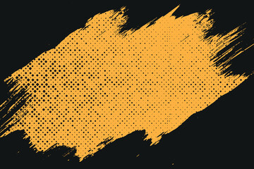 Abstract grunge texture with halftone dots in pop art and comic style on an orange background. Dynamic and sporty vector banner design suitable for modern graphic projects.