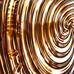 Intricate swirl pattern of reflective gold, creating a mesmerizing and fluid visual texture
