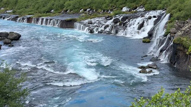 Barnafoss Waterfalls