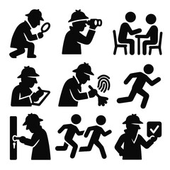 Detective Action Icons