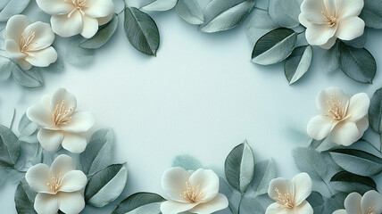 Beautiful botanical design with ample copy space.
Subtle and dreamy floral backdrop for various uses.