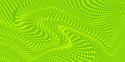 Dots halftone yellow green color pattern gradient texture background. modern. eps10