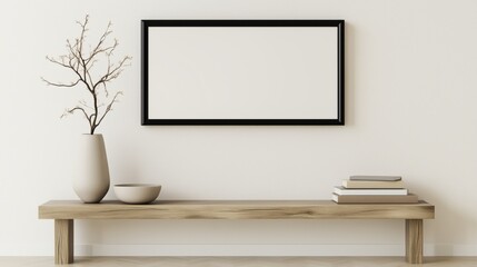a long horizontal picture frame 