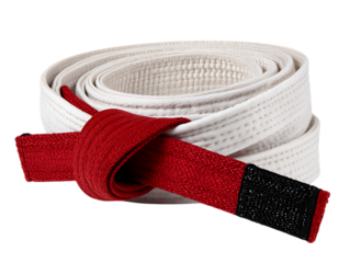 Classic martial arts belt for karate training