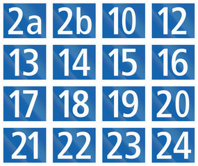 Collection of Signs of Hauptstrassen (Main Roads) in Switzerland