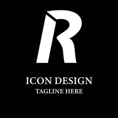 Letter R logo corporate business emblem logotype