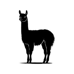 Alpaca Vector Silhoette