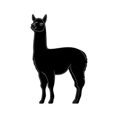 Alpaca Vector Silhoette