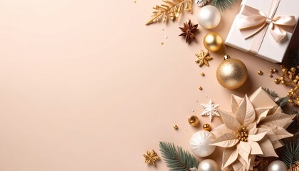 Festive holiday decoration arrangement cozy indoor setting photography elegant design aesthetic viewpoint celebratory concept