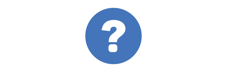question mark icon Simple thin line logo