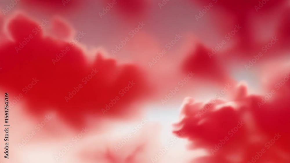 Poster a vibrant red abstract background with a soft gradient and blurred texture