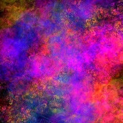Vibrant abstract colorful paint and smoke texture background