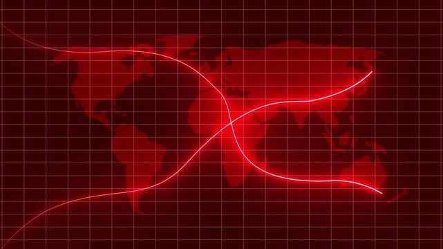 Quality and cost control concept glowing neon line animation by digital data business graph icon. Cost and quality icons to Improve work efficiency for quality control and company cost reduction.