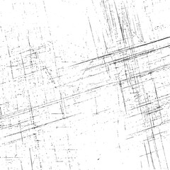 Grunge scratch texture vector background. Abstract crosshatch lines with distressed sketch effect for vintage surface design and retro overlay art.
