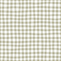 Seamless green gingham pattern