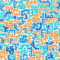 Hand drawn  abstract seamless pattern, ethnic background, african style - great for textiles, banners, wallpapers, wrapping - vector design