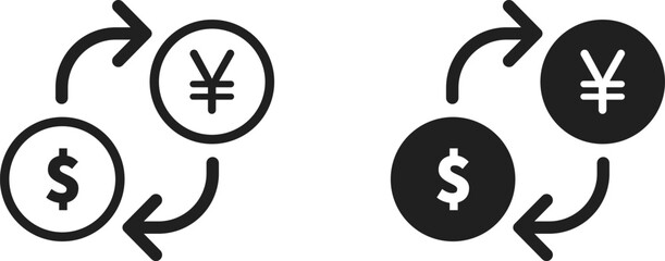 Currency, money, cash exchange icon vector design