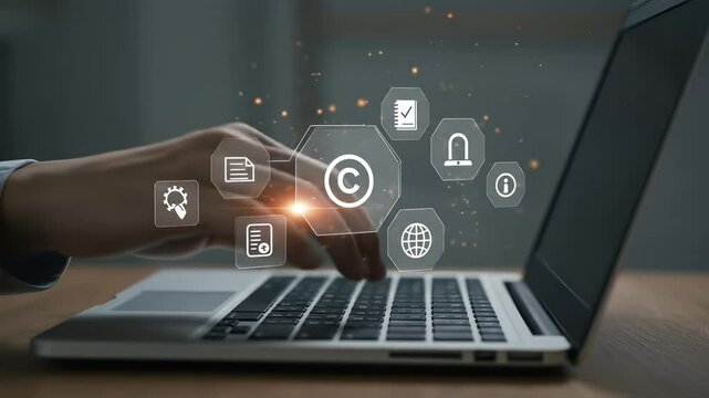 Copyright Protection: Laptop Typing & Digital Rights Management, Intellectual Property Law, Content Protection