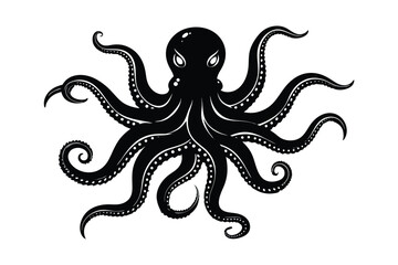 vector illustration of a octopus