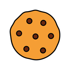 Fototapeta premium Chocolate Chip Cookie Vector