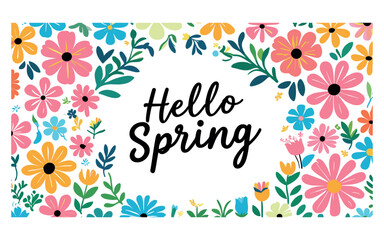 set of floral banners