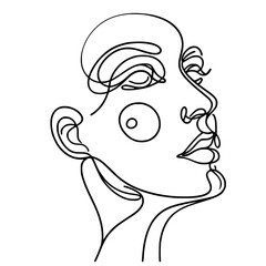 Minimal Essence, Clean line illustration emphasizing simplicity and emotion