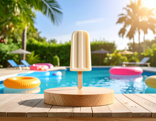 Summer Pool Party Popsicle A Refreshing Treat by the Pool