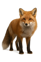 Obraz premium Studio shot of a red fox standing against a transparent background