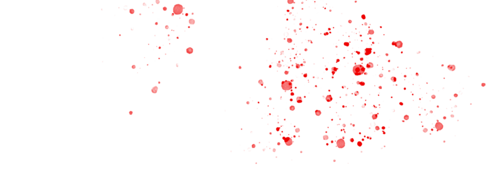 Minimal red blood drip pattern on transparent background – isolated medical or horror element for digital overlays, crime scene illustrations, or spooky Halloween design compositions

 - Powered by Adobe
