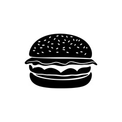Burger Vector Silhouette