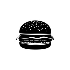 Burger Vector Silhouette