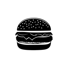 Burger Vector Silhouette