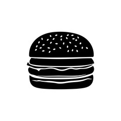 Burger Vector Silhouette