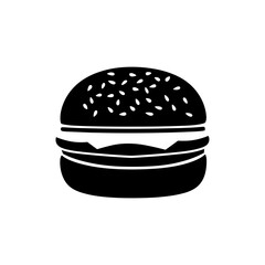 Burger Vector Silhouette