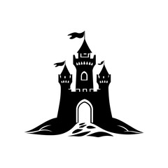 Castle Vector Silhouette
