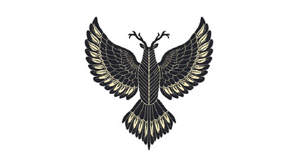 bird pattern icon vector graphic