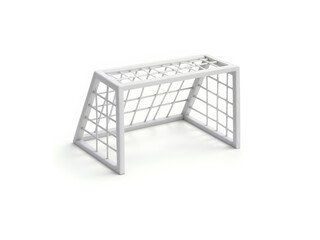 Metal football goalpost illustration, ideal for sports, football, and competition visuals. Generative AI