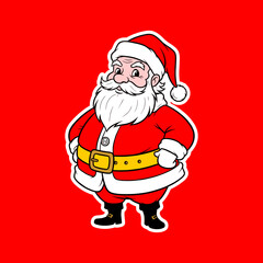 santa claus vector cartoon