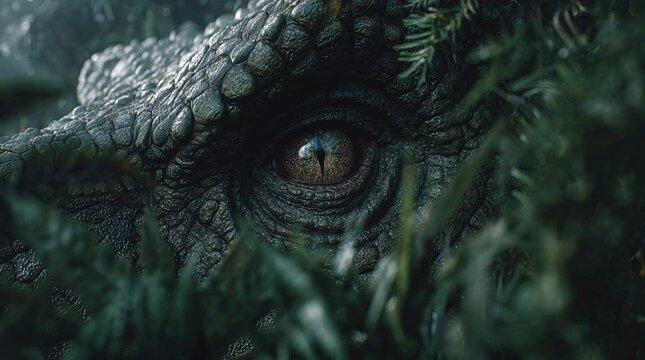 T Rex Tyrannosaurus Rex camouflage leaves forest prehistoric extinct dinosaur animal 