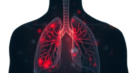 Man patients with respiratory or lung diseases bad air dust tuberculosis lung cancer emphysema cough