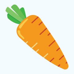 Carrot cartoon vector illustration