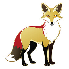 Obraz premium Cute Cartoon fox animal design