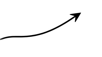 Black curved graph with arrow file type