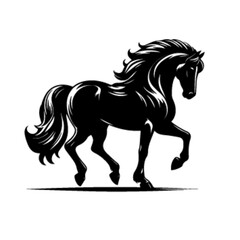 Majestic Stallion Horse No 11 Vector Artwork