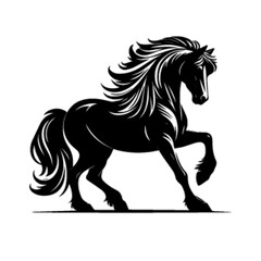 Graceful Gallop Horse No 12 Vector Illustration