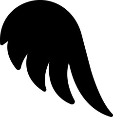 Wing icon wing logo designs. Various artistic bird, angel, bat, eagle, and minimalist wing vector isolated on transparent for branding, tattoos, emblems, or fantasy design projects.