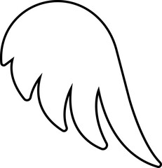 Wing icon wing logo designs. Various artistic bird, angel, bat, eagle, and minimalist wing vector isolated on transparent for branding, tattoos, emblems, or fantasy design projects.