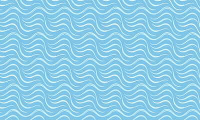 Minimalist Abstract Wave Seamless Pattern